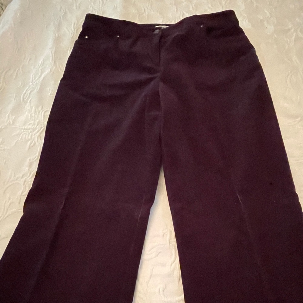 Dahlia Collection fine wale corduroy wide leg jeans, 10